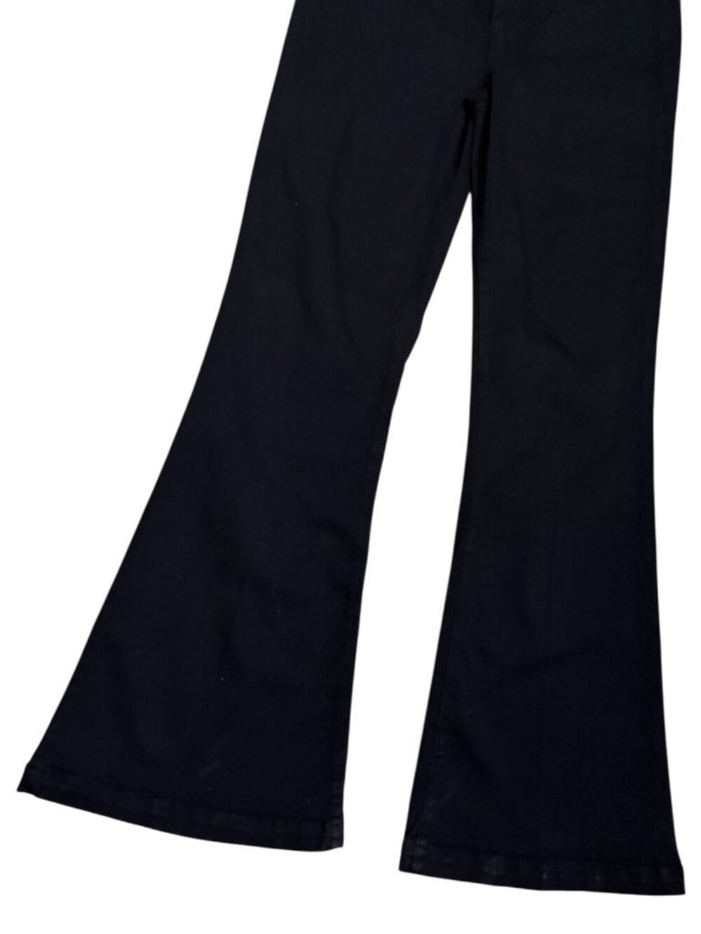 PAIGE Flared GENEVIEVE Black Denim Luxury Designer Pants Jeans Womens 34x36 - Picture 7 of 7